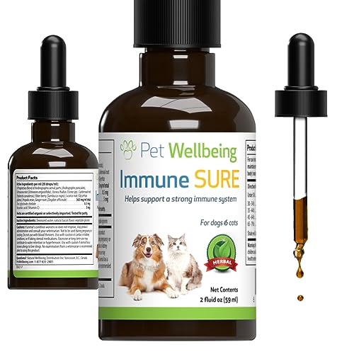 Pet Wellbeing Immune Sure for Dogs - Vet-Formulated - Immune System Support &...