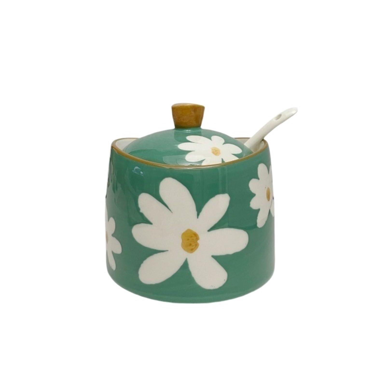 WSQHAO 3Pcs Ceramic Seasoning Jar for Seasoning