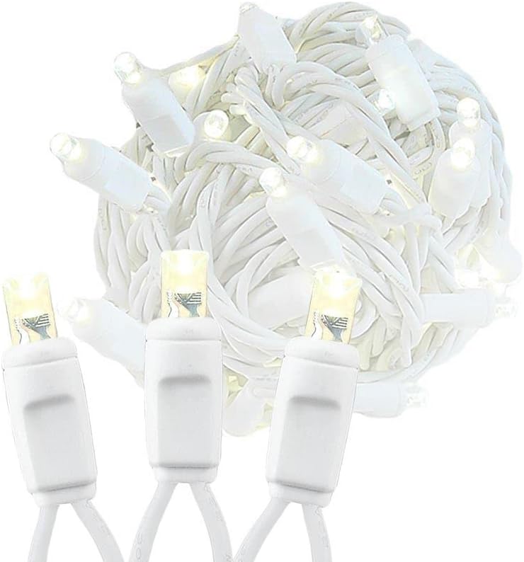 Novelty Lights 25FT 50 LED Decorative String Lights Outside Lights For Yard, Led Christmas Lights Outdoor String Lights For Outside (Warm White) Warm White 1