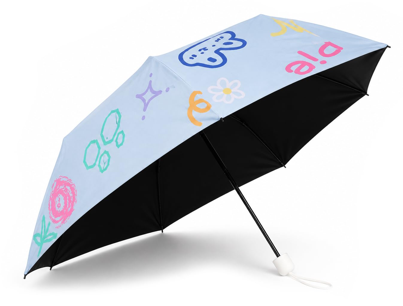 bold n elegant 5 Fold Mini Travel Umbrella | Compact Sun n Rain Protection-picture-33