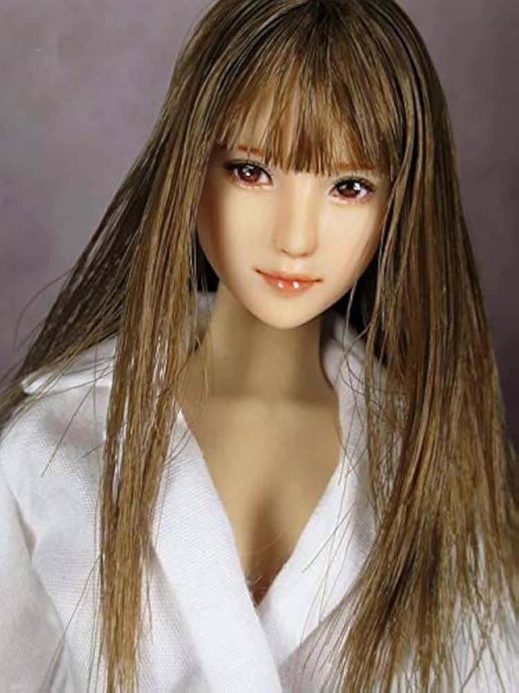 Amazon | 茶髪・素敵 R堂 1/6 女性 フィギュア 素体 頭 ヘッド