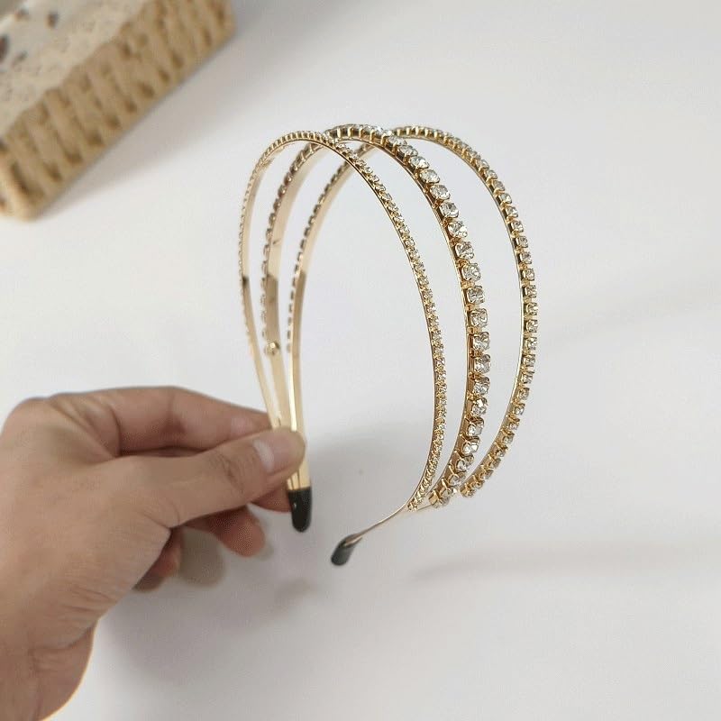 Retro Rhinestone Metal Headband Premium Feel Affordable Luxury Fashion Europe And America Versatile image 5