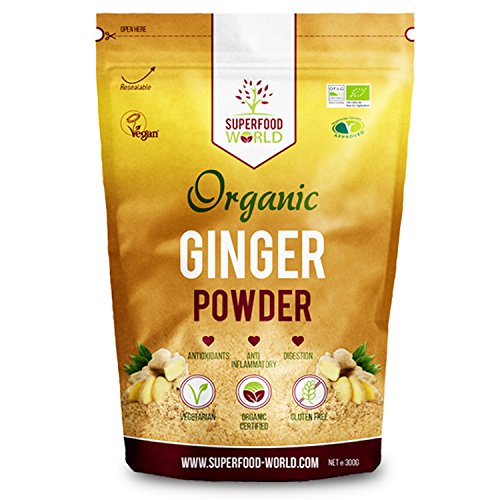 Organic Ginger Powder - Powerful Anti Inflammatory & Antioxidant Ginger Root Powder 300g