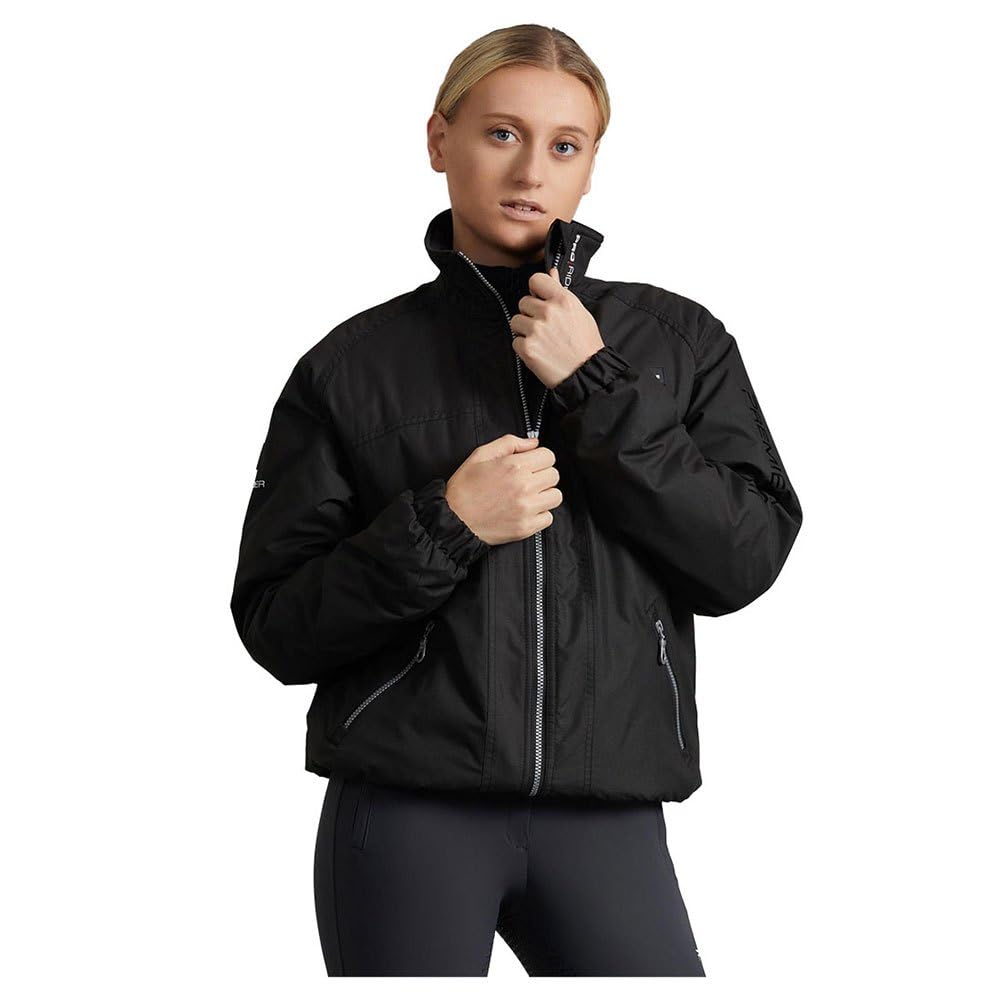 Premier Equine Unisex Pro Rider wasserdichte Jacke schwarz