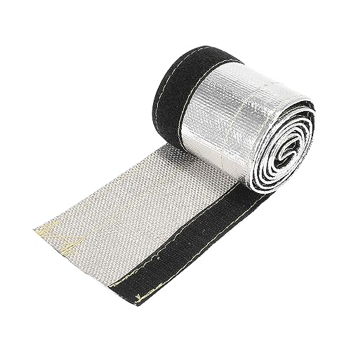 X AUTOHAUX Gaine de protection thermique pour voiture 5/8 (1,6 cm) ID 3,2 pieds (98 cm) Manchon bouclier aluminisé