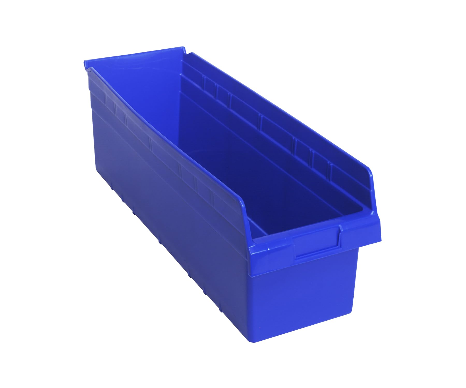 Quantum Storage K-QSB814BL-4 4-Pack Store-Max Plastic 8" Shelf Bins, 23-5/8" x 8-3/8" x 8", Blue