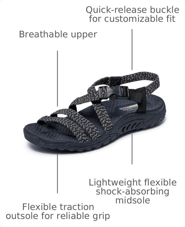 Image of Skechers Women's Reggae - Adore You | Outdoor Sandals