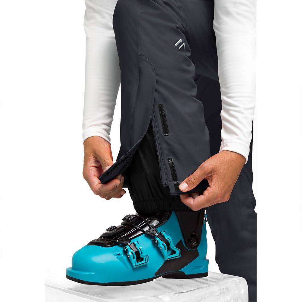 Maier Sports Allissia Slim, Enganliegende Damen Skihose, wasserdichte Schneehose, Stretchmaterial und Verstellbarer Bund, PFC-frei, mTHERM Wattierung & mTEX Wetterschutz