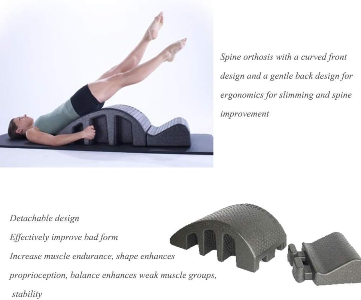 背骨矯正機 日米で多くのピラティス指導者が絶賛する~ピラティス脊椎矯正バレル ピラティスマシン ピラティス円弧 (グレー)