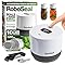 RoboSeal Rechargeable Mason Jar Vacuum Sealer for Mason Jars Wide and Regular, One Touch Vacuum Sealer for Jars, 10 Lids Included, Digital Battery Indicator, As Seen on TV