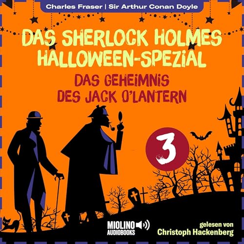 Page de couverture de Das Geheimnis des Jack O'Lantern. Das Sherlock Holmes Halloween-Spezial 3