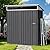 Shintenchi 5x3 FT Outdoor Storage Shed with Window, Outdoor Waterproof Storage Shed Metal Garden Shed with Lockable Single Door, Weather Resistant Tool Storage House Shed for Garden,Backyard,Dark Gray