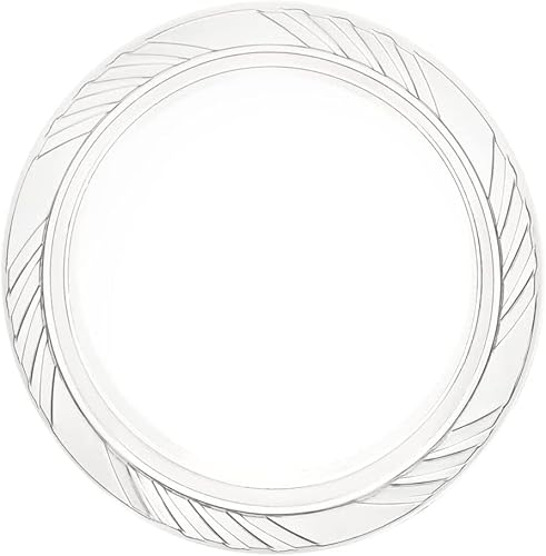 Munfix MCP6100C 6 Inch Clear Plastic Plates 100 Bulk Pack - Disposable Cake Plates For Dessert & Appetizers thumb #1