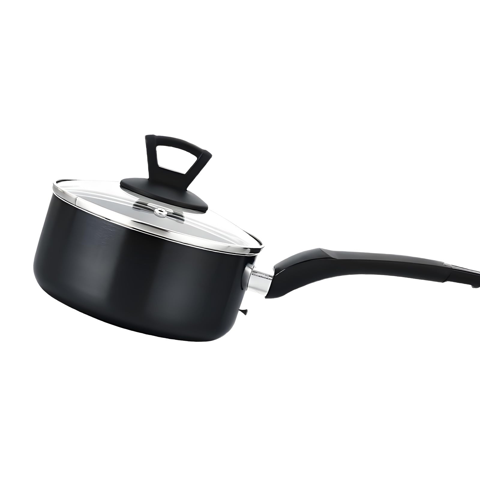Mekalero Ergonomic Handle Milk Pots for Stove and Induction Cooktop Aluminum Alloy Saucepan with Nonstick Coating Aluminum Mixture Milk Container for and Induction