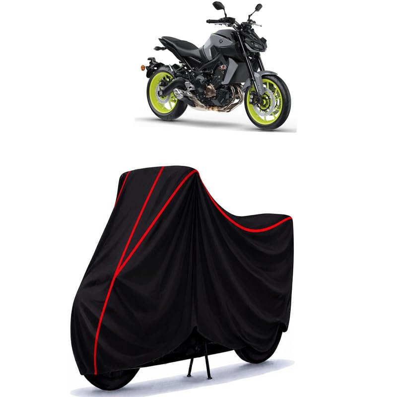 Image of MT 150 Cc Water Resistant Bike Cover for All Motorcycles & Rain | Heavy Duty Taffeta Fabric | UV Protection, Dustproof, Scratchproof | All Weather Two Wheeler Body Cover with Elastic Bottom