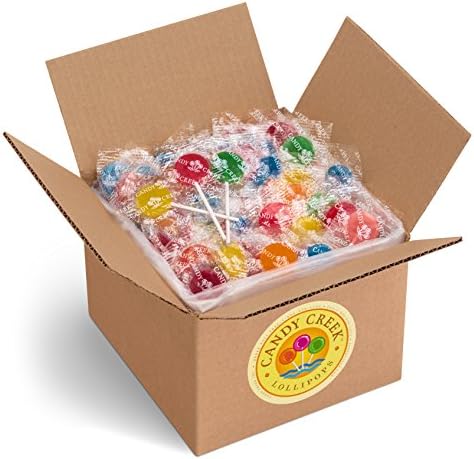Candy Creek - Classic 10 Flavor Lollipop Variety: 9 Fruit Flavors + Root Beer (Bulk 5 lb. Carton)