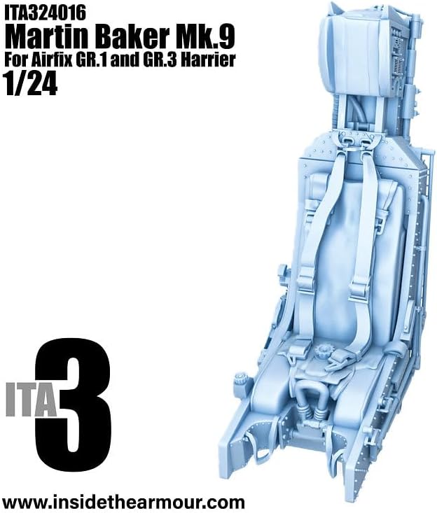 Inside the Armor ITA324016 1/24 Martin Baker Mk.9 Seat for Airfix Harrier GR.1 or GR.3 Dummy Resin kit/Replica