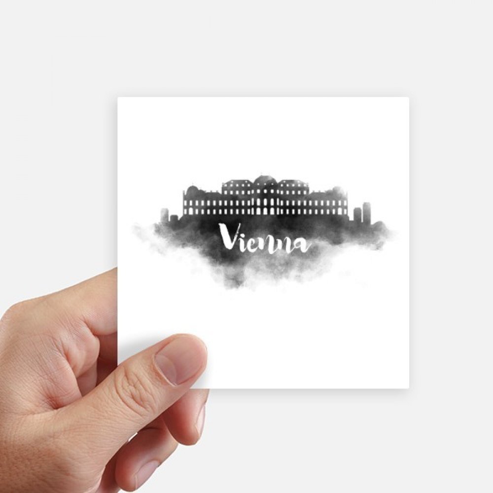 Stickers Vienne Autriche à l'encre multicolore haute définition (Pack de 8)