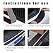 Kewucn Car Rear Bumper Protector Guard, Auto Scratch-Resistant Rubber Trunk Door Entry Guard Accessory, Universal Non-Slip Vehicle Trunk Door Sill Protector for Most SUV (41