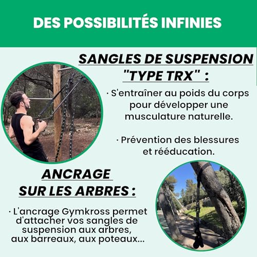 Sangles de suspension et elastiques de musculation 200 kg - 3