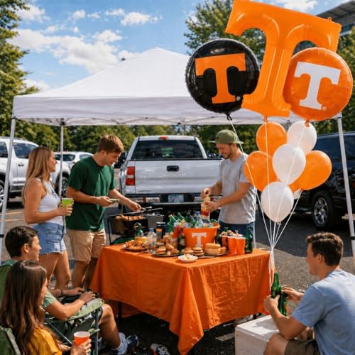Image of Tennessee Jumbo T Balloon - 30-Inch Orange Mylar UT Party Decor - Havercamp