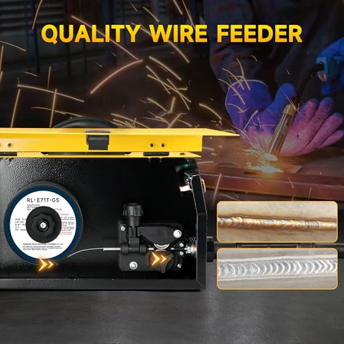 Sefaspe Flux Core Welding Wire .035: Low Splatter Gasless Mild Carbon Steel E71T-GS Mig Welding Wire 2-Pound ABS Plastic Spool