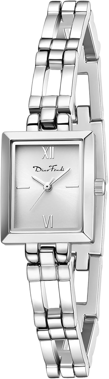 Diaofendi Small Gold Watches for Women Vintage Ladies Quartz Wrist Watches Stainless Steel Band Womens Gold Watch Luxury Bracelet Tools Included