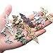 Aylifu 100g (about 30 pieces) Metal Alloy Bat Pendant Charm Mixed Halloween Flittermouse Flying Vampire Connector Charms for Jewelry Making Bracelet Necklace