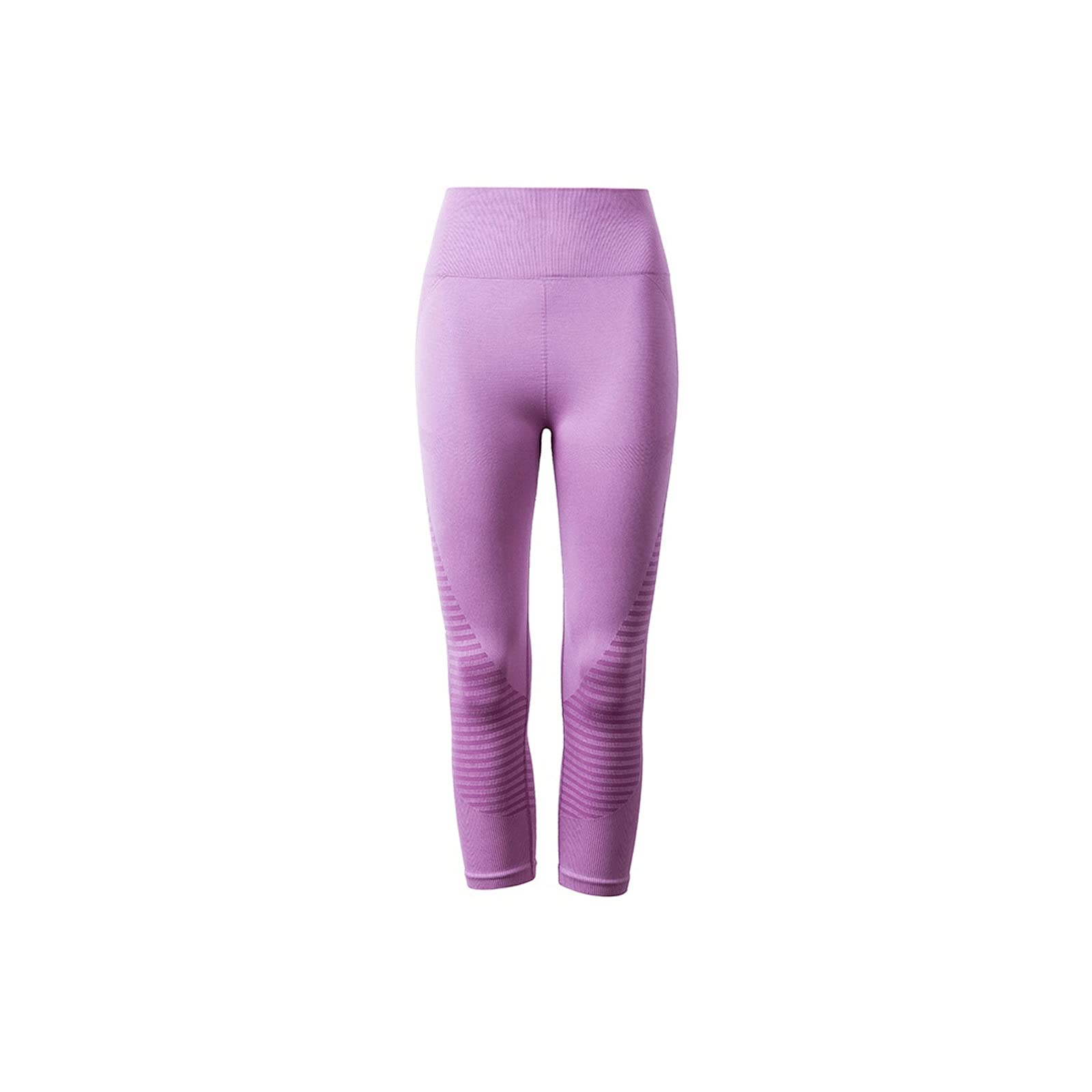 Spodnie do jogi Bezszwowe legginsy z wysokim stanem Sportowe damskie spodnie do jogi z elastycznym paskiem Capris Gym Workout Legginsy Dziewczęce rajstopy do biegania Fitness (czerwony S)