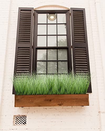 Vlorart 33" Artificial Plants 6 Pack Onion Tall Grass Greenery, Faux Fake Grass Shrubs Plant Flowers Wheat Grass For House Home Indoor Outdoor Office Room Gardening Indoor Décor #TOP3