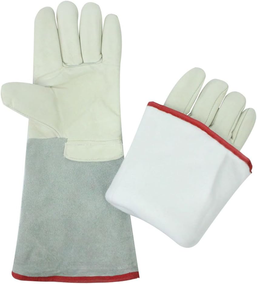 Rely2016 Cryogenic Gloves Waterproof Liquid Nitrogen Protective Cowhide