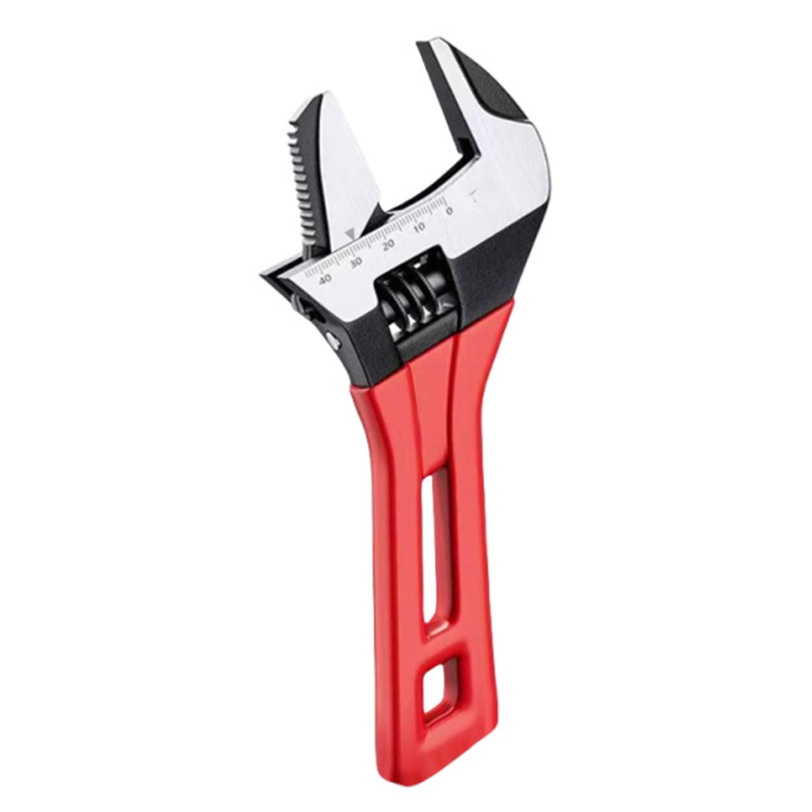 6 / 8inch Ratcheting Adjustable Wrench Pipe Forceps Wide Opening Spanner Antislip Grip Wrench for Maintenance Plumbing Adjustable Ratcheting