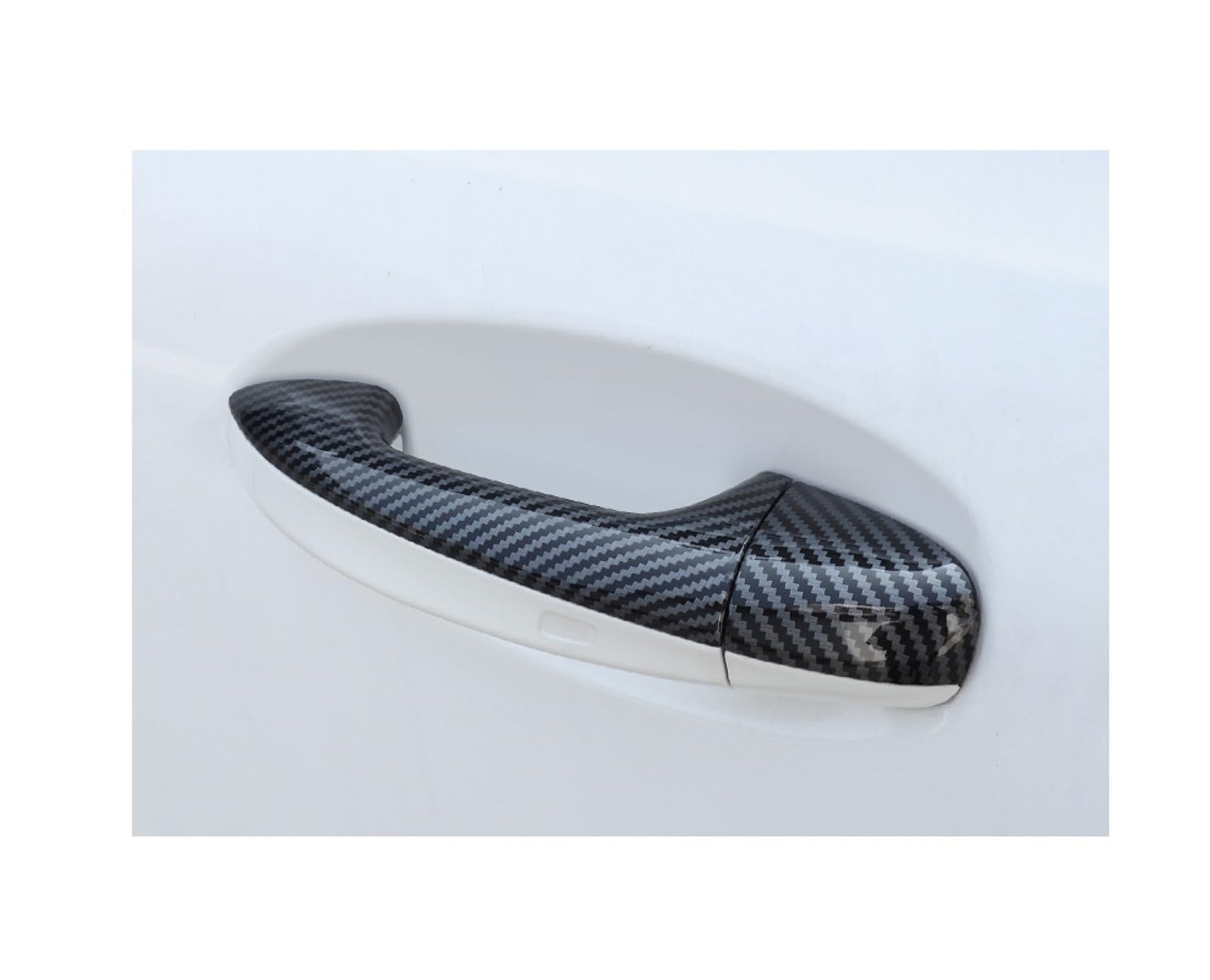 Vdifsvb Carbon Fiber For Benz For Cla/A-Class/C-Class/E-Class For Glc For Glb Exterior Door Handle Cover Trim Cap Kit Lhd Side Exterior Door Handle(Carbon Fiber)