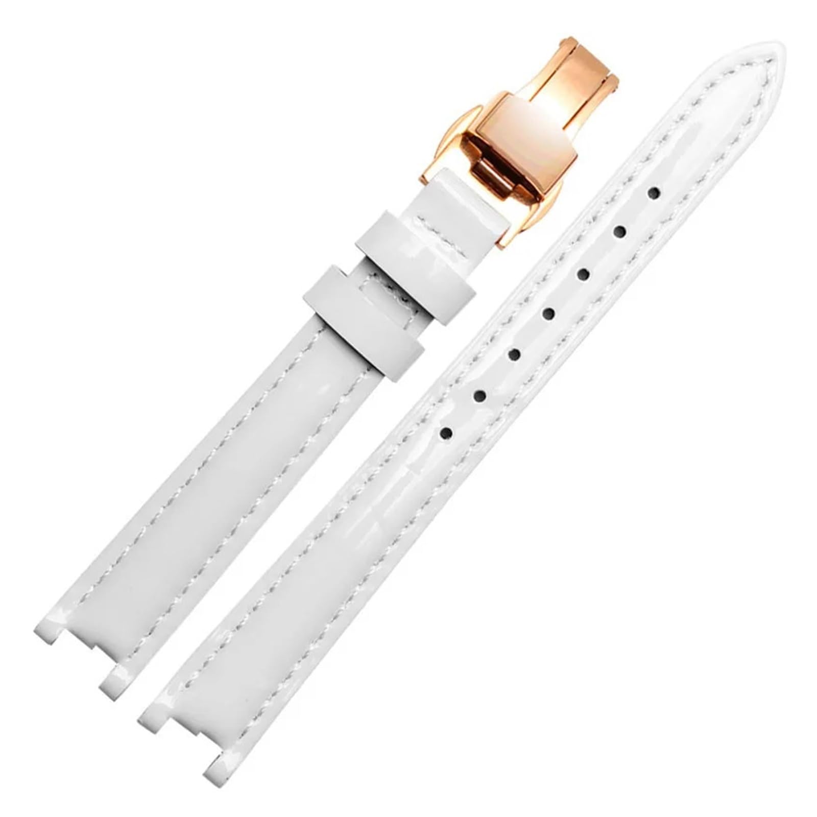 Genérico NASUNJIA Correa De Reloj Cuero Genuino Compatible Con Tissot 1853 Flamenco T094 For Mujer, Serie .210, Suave Y Cómoda, Correa Cóncava-convexa 12 Mm