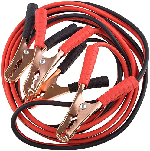 Image of Car Heavy Duty Auto Jumper Cable Battery Booster Wire Clamp with Alligator Wire Emergency Car Battery Charging Booster Cables for car Truck Battery Chargers to Start for Engine (200 AMP, 7ft)