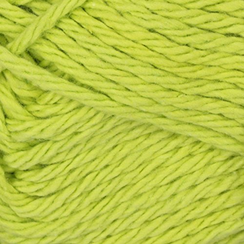 Image of Bernat Handicrafter Cotton Solids Yarn, 1.75 oz, Gauge 4 Medium, 100% Cotton, Hot Green