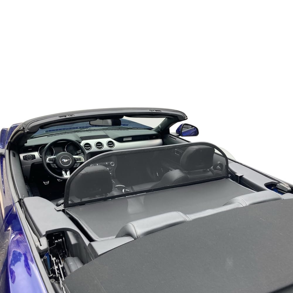 Aperta Filet Coupe-Vent Compatible avec Ford Mustang Noir Filet Anti-remous 100% sur Mesure OEM Qualité Windschott fabriqué aux Pays-Bas