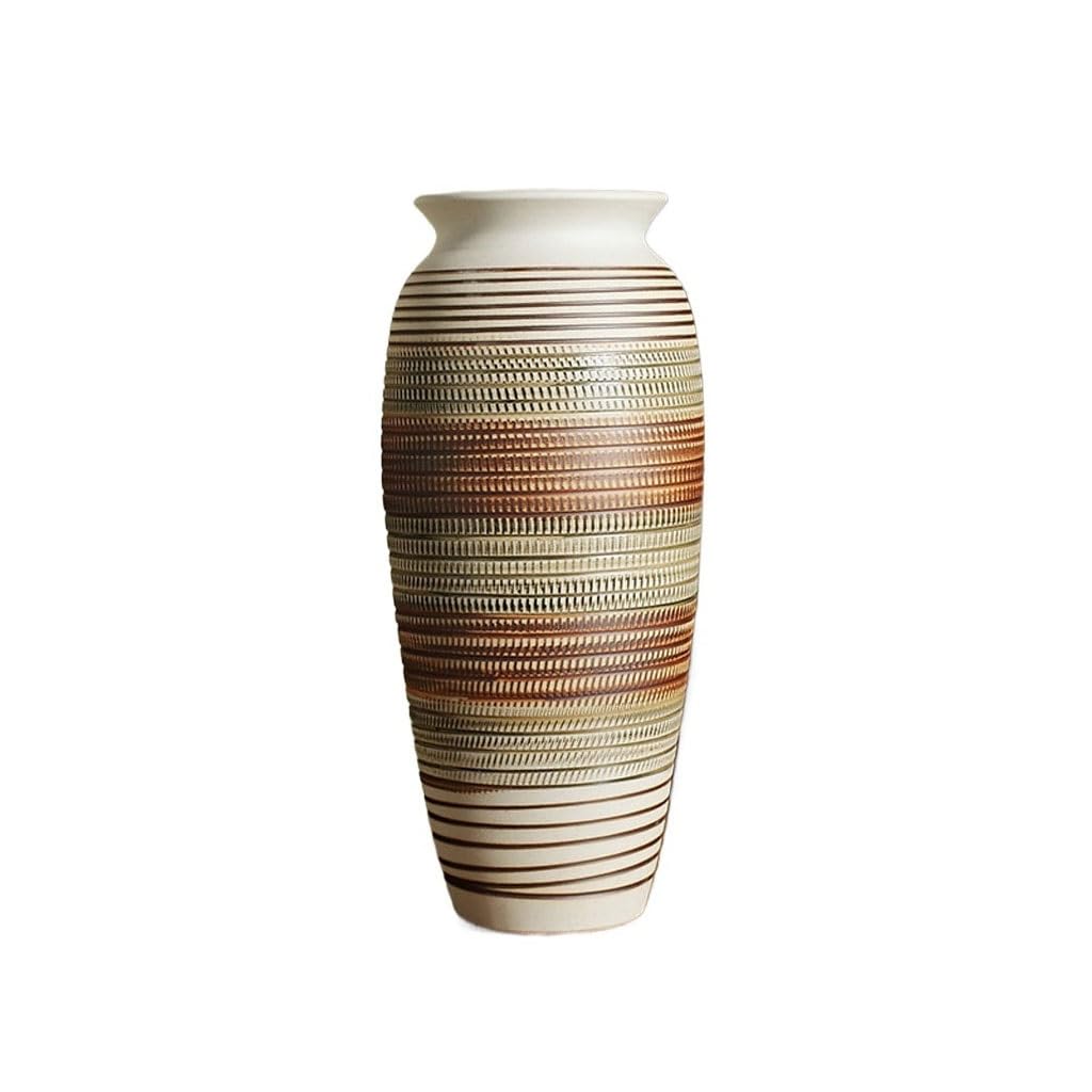 EINES Simplicity Ceramic Vase Chinese Flower Arrangement Device Living Room Hotel Entrance Ornaments(C)