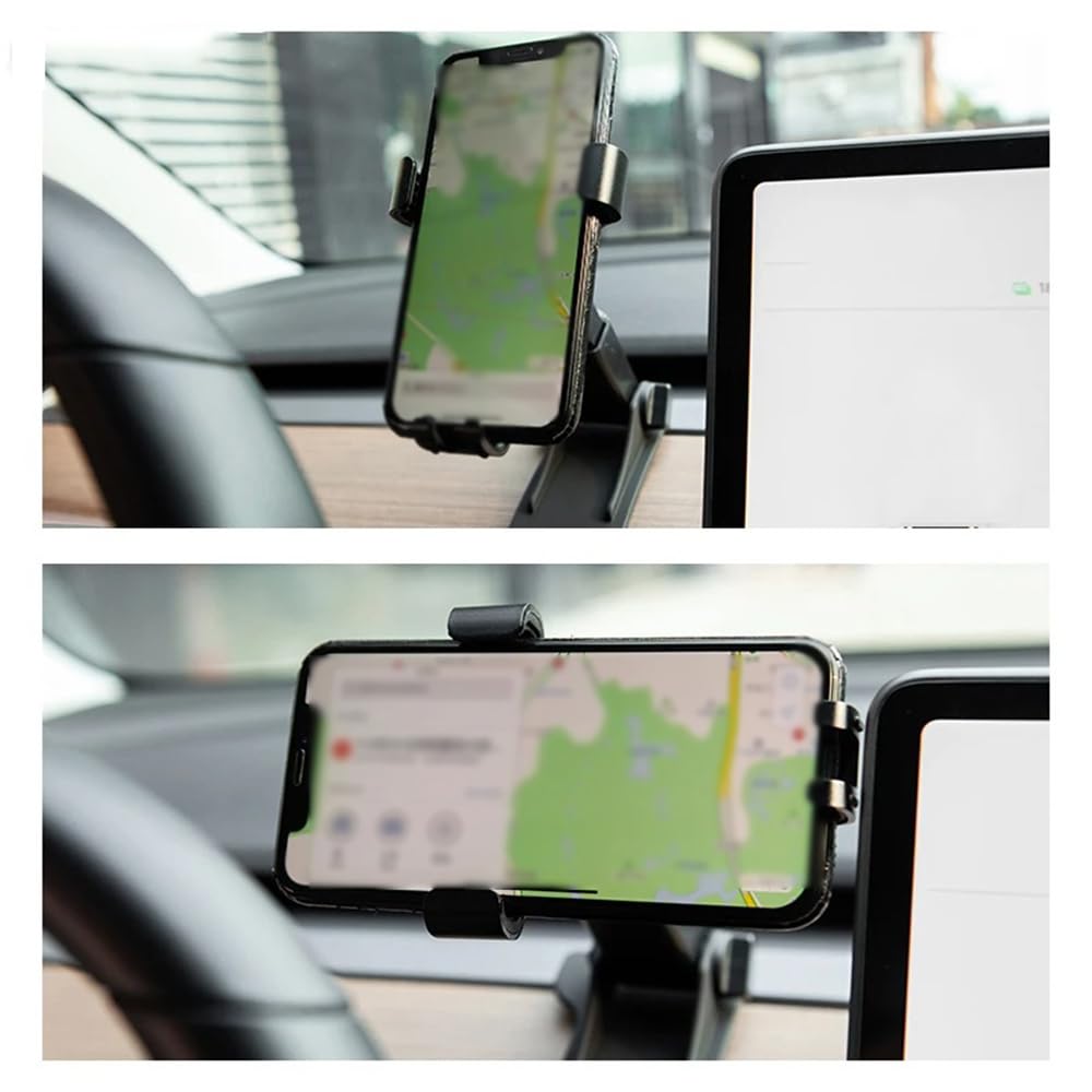 Porta Cellulare Auto per Tesla Model 3 Modello Y 2017-2020, Supporto per Telefono Cellulare per Auto Supporti per Bocchetta dell'Aria Staffa di Navigazione