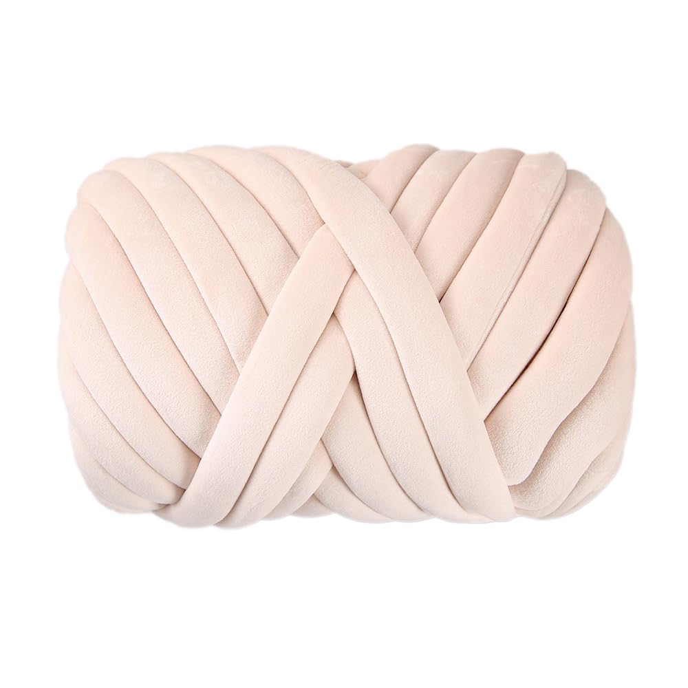 Gruba włóczka wełniana, 750 g, Chunky XXL Yarn do dziergania na ręce, przędza do dziergania na ręce, nieporęczna przędza dla początkujących, do szydełkowania, koców, poduszek, kosza dla zwierząt