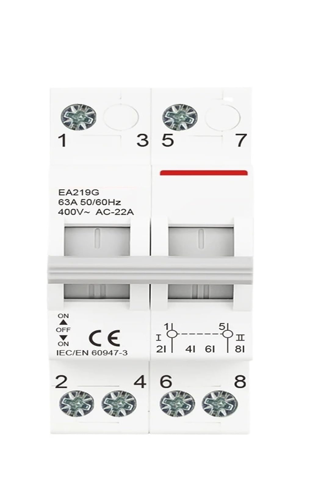 2P 40A 63A 125A AC400V Modulare Doppia Alimentazione Manuale Interruttore di Trasferimento AC Isolamento Sezionatore Interruttore Circuito