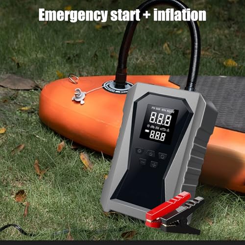 Arrancador de batería con compresor de aire de 12V para garaje y taller 2