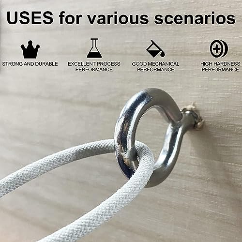 Generic VICTAC 304 Stainless Steel Close Ring Screw-in Hook - Image 3
