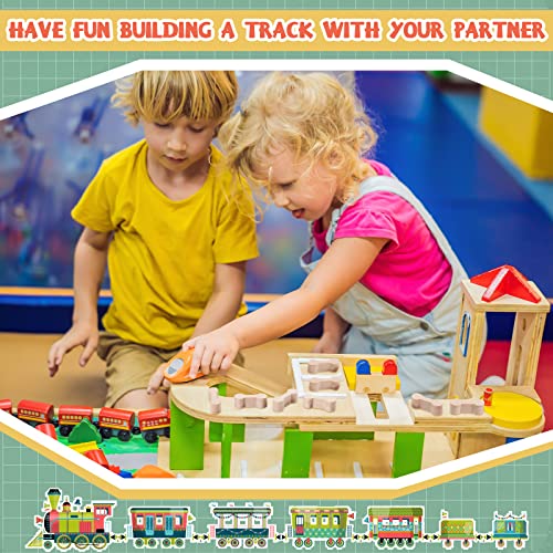 hanaive 20 pcs wooden dog bone track connector pack accessories wooden train track adapter connector pieces toy train set for teens to make wood railway