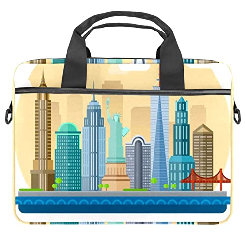 Sacoche bandoulière pour ordinateur portable 13 14.5" antichoc style Blanc City