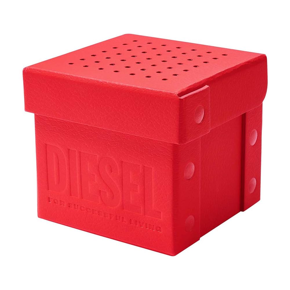 Diesel Reloj Cliffhanger para Hombre, Movimiento cronógrafo de Cuarzo con Correa de Acero Inoxidable o Piel