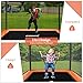 GYMAX 6FT Kids Trampoline with Swing, ASTM Approved Rectangle Recreational Trampoline with Enclosure Safety Net, Indoor/Outdoor Baby Toddler Play Combo Bounce, Birthday for Boy & Girl (Orange)