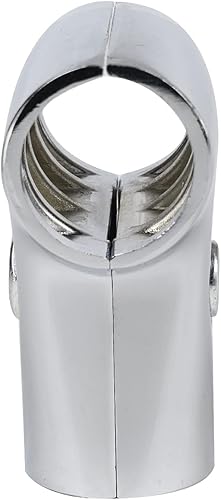 Miniatura 5 de 1 Uds. Junta de fijación de piezas de fijación de conexión de aleación de aluminio, diámetro interior plateado de 0.984 in para marco de tubo