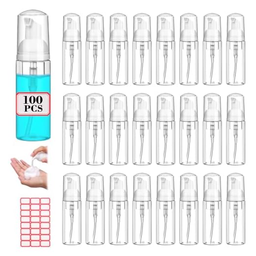 100 Pcs 2 oz Foam Pump Bottles