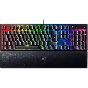 Razer BlackWidow V3 (Green Switch) – Mechanical Gaming Keyboard (RGB Chroma Lighting, Doubleshot ABS Keycaps, Multi-Fucntion Digital Roller and Media Key, Wrist Rest) Italian Layout | Black
